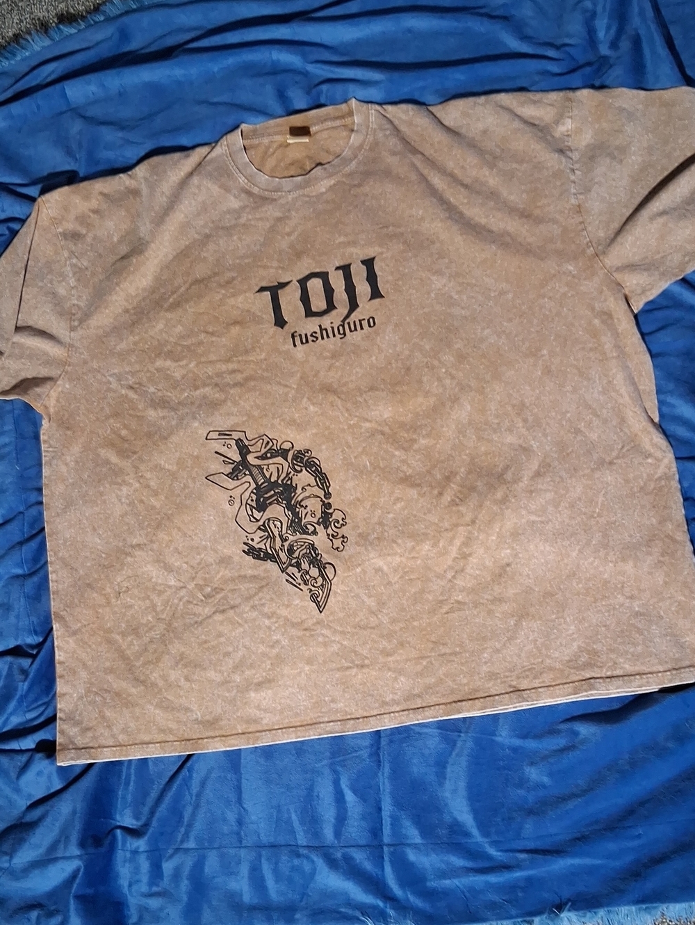 New- Fushiguro Graphic Short Sleeve Tee - Brown